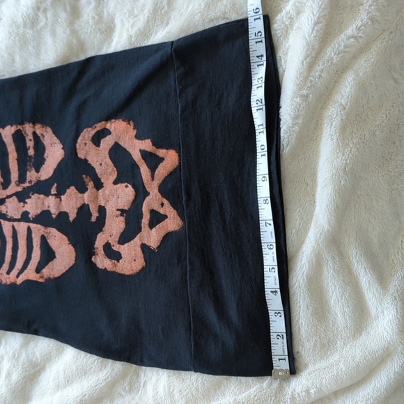 *RARE* Rockin' Bones Custom Halter Tunic/Dress Black with Orange Skeleton XS - Picture 7 of 9